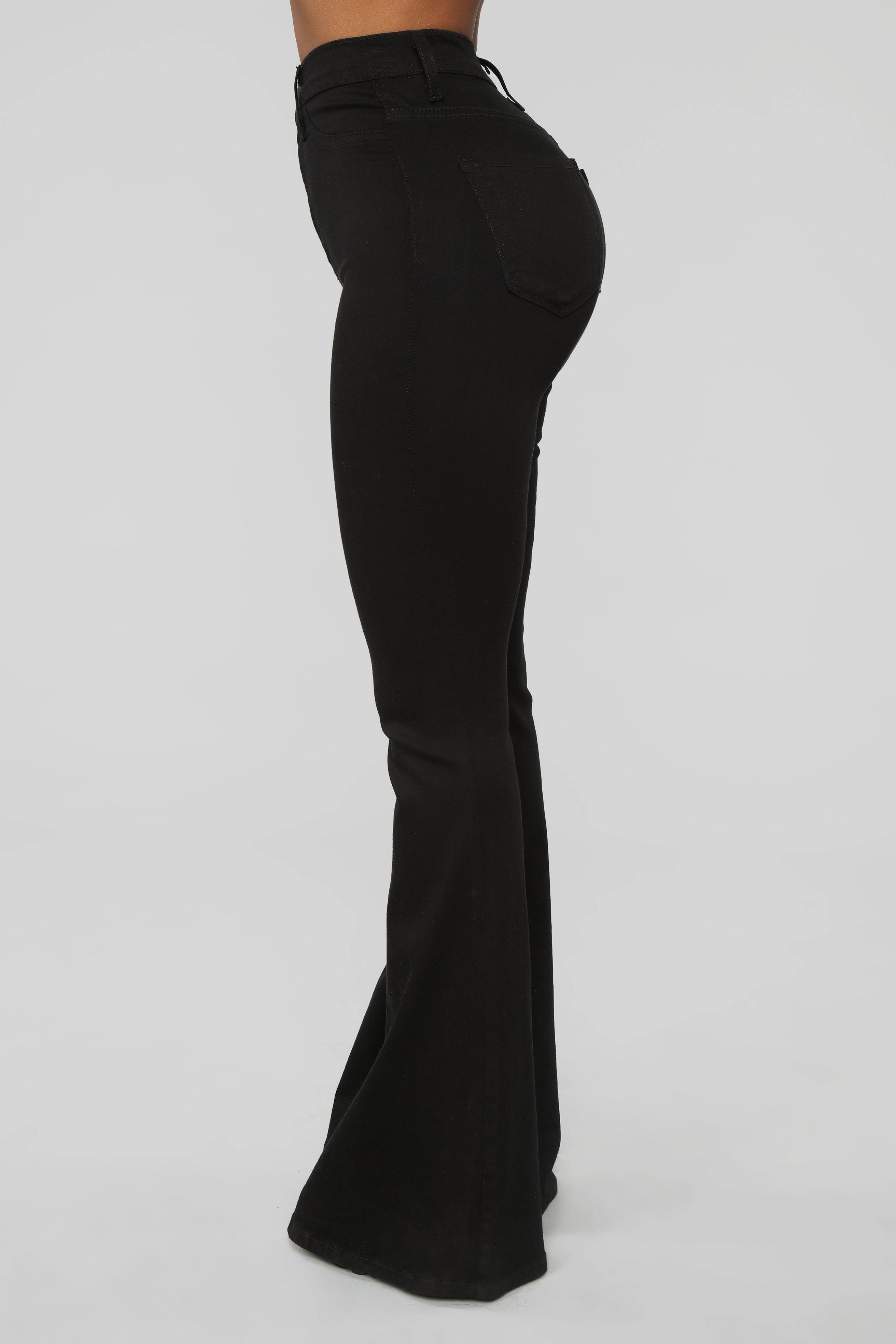 Bell Bottom Blues Jeans - Black
