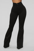Bell Bottom Blues Jeans - Black