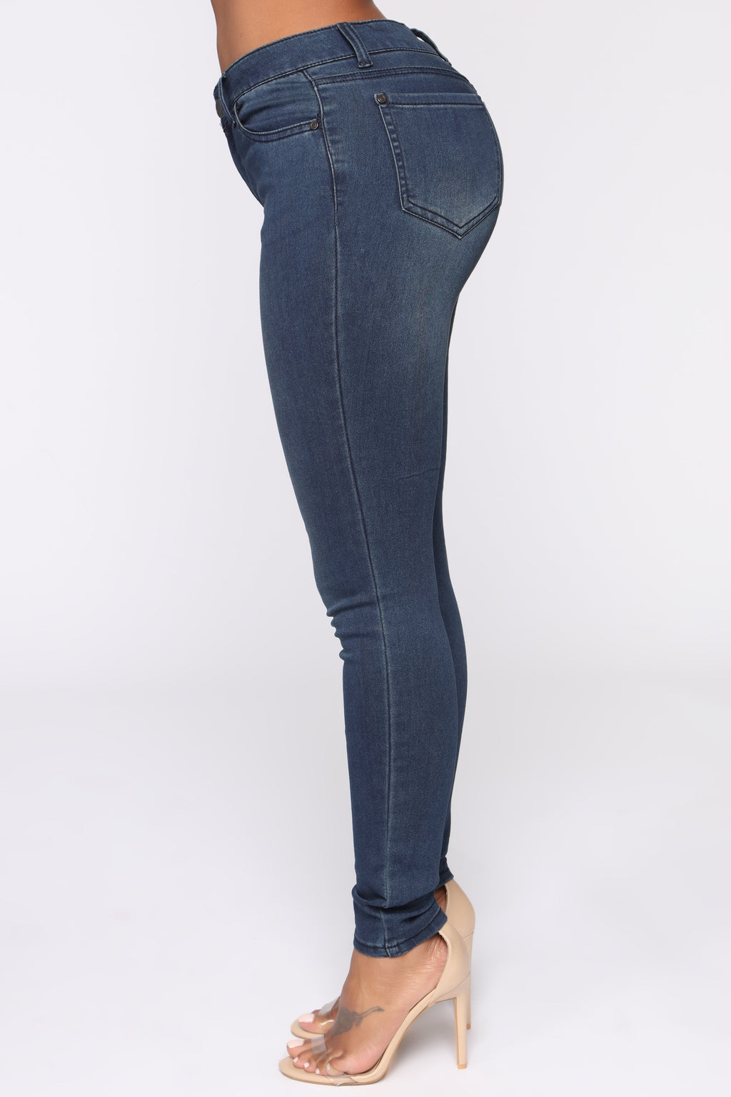 Black Ops Low Rise Skinny Jeans FN - Dark Stone Wash