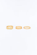 Tea Leaf Ring Set - Gold
