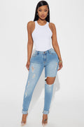 Glistening Jeans - Medium Wash