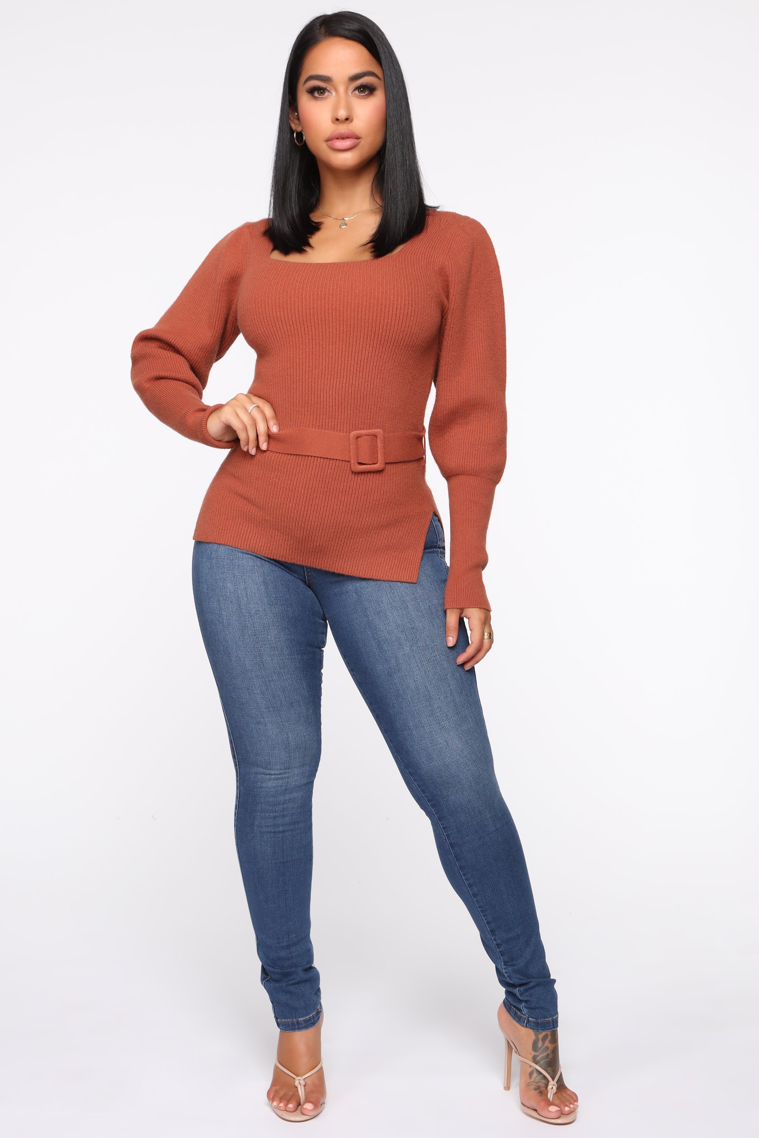 Modern High Rise Skinny Jeans - Medium Blue