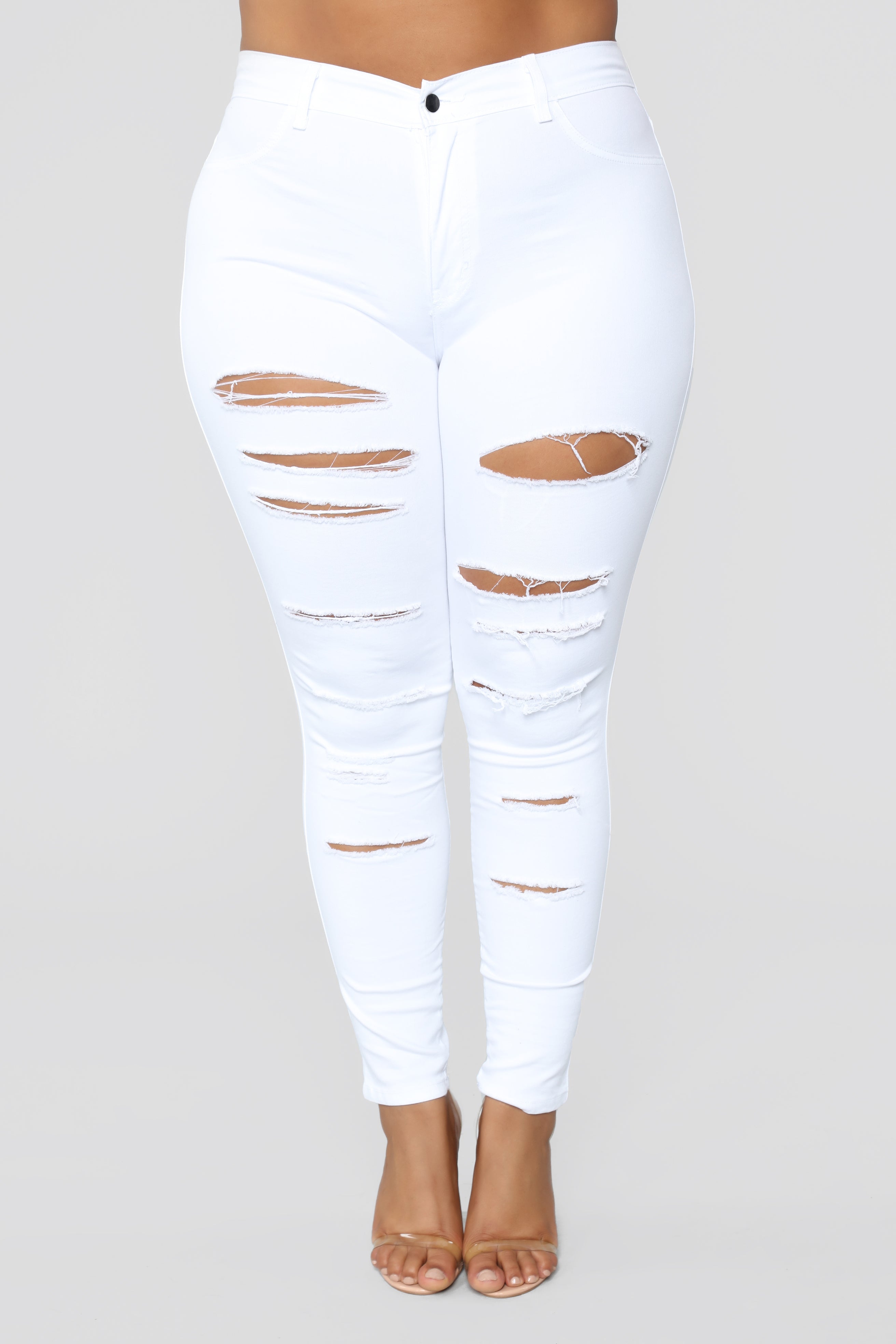 Slash and Burn Jeans - White