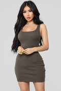 One Of The Boys Dress - Olive