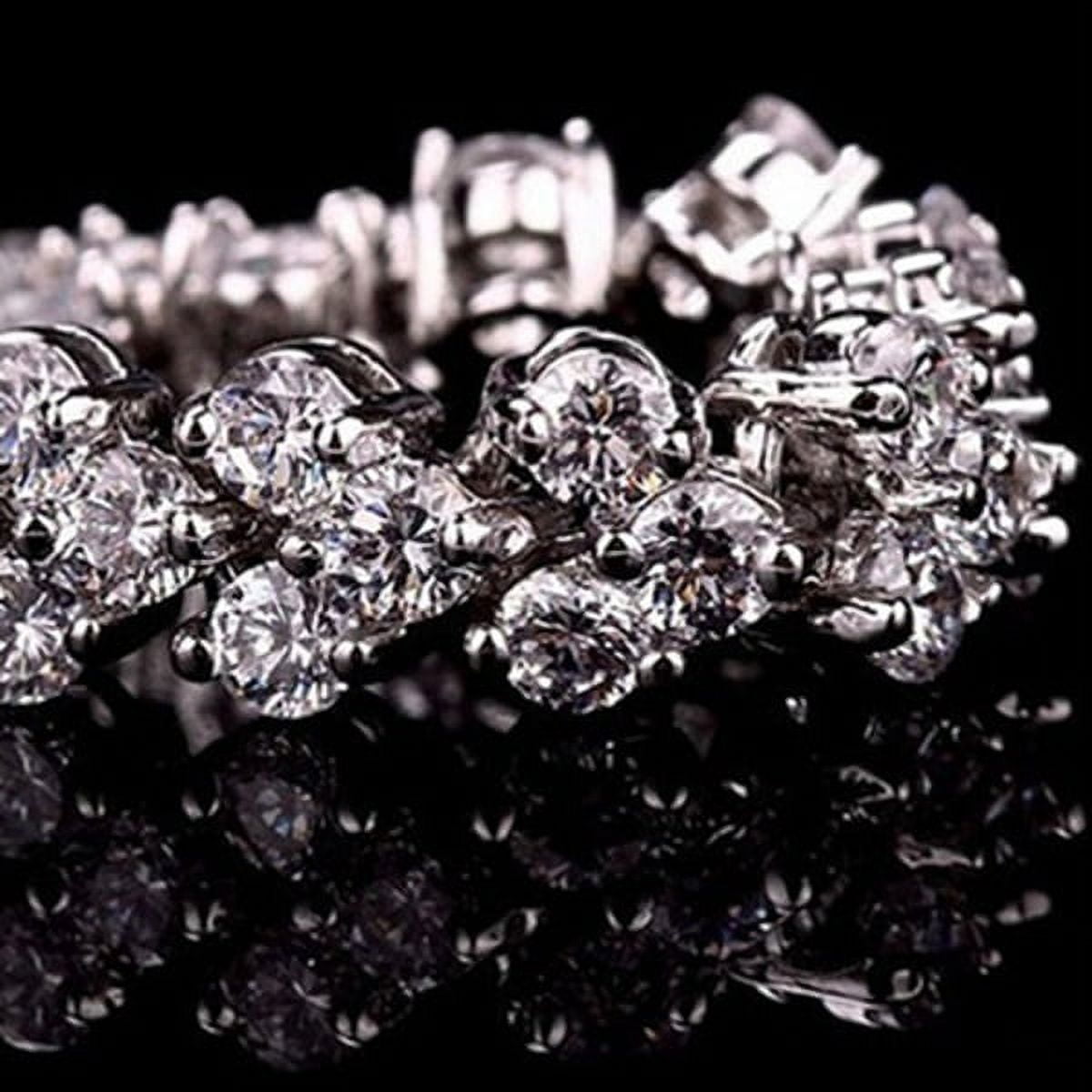 Crystal Diamond Bracelet in Sterling
