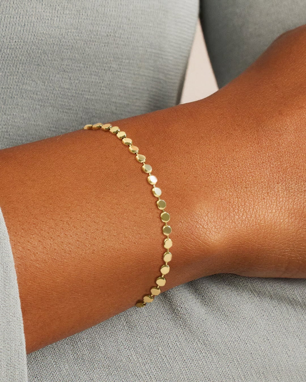 6PCS Bracelets for Women 14K Plated Dainty Layered Stacking Jewelry Set Gifts