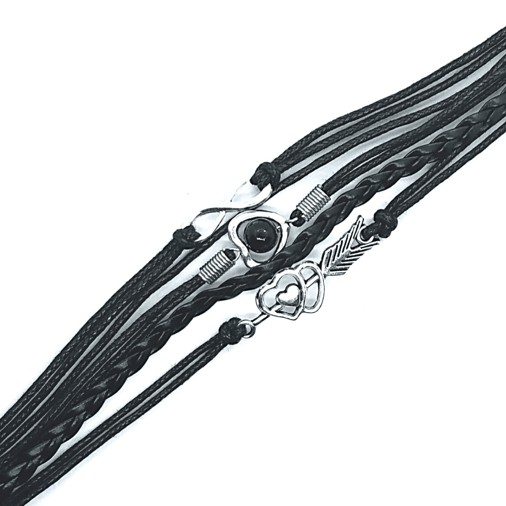 1. Friendship Leather Bracelet for Women &amp; Girls, Blue Adjustable Jewelry for Teen Girls