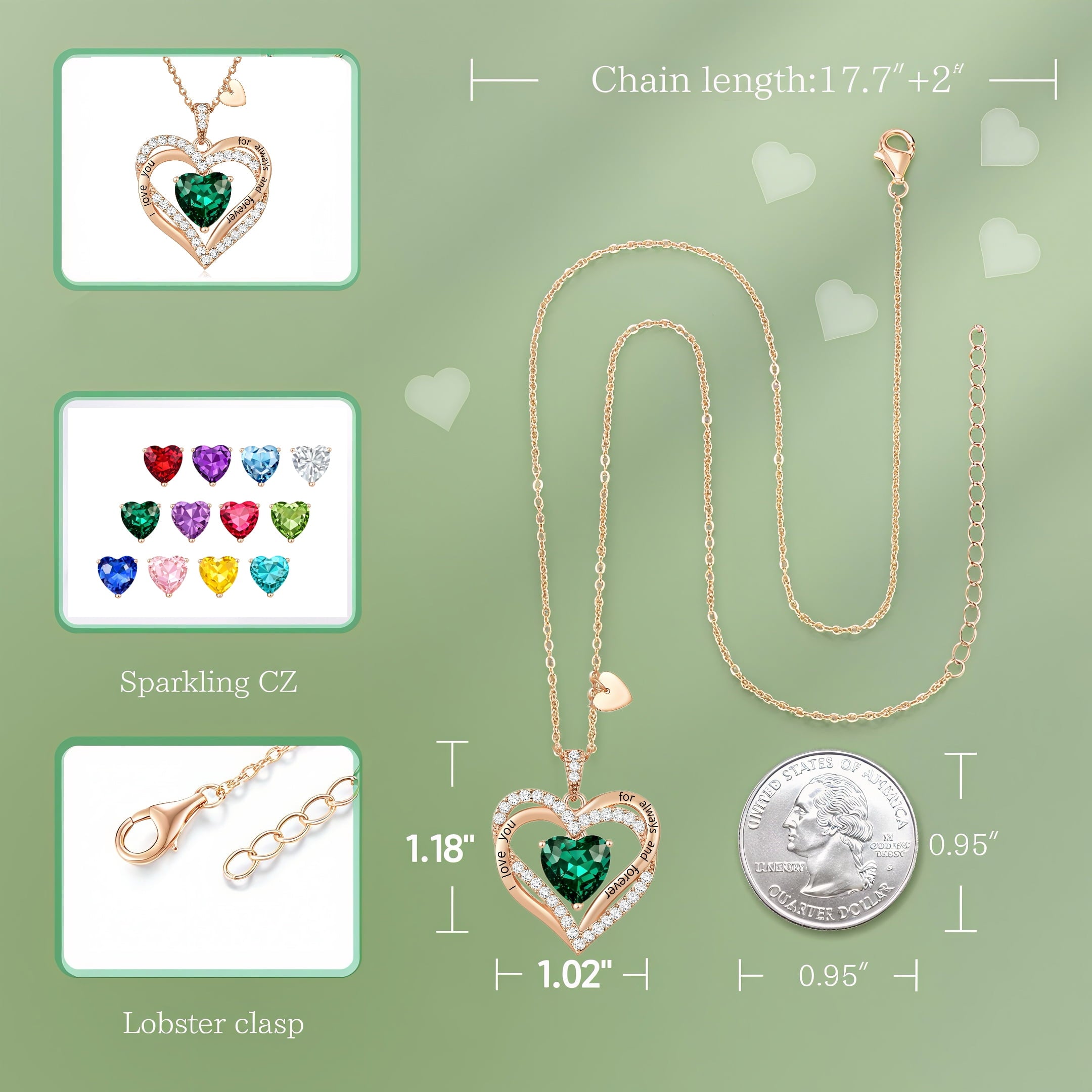 Pendant Necklaces for Women With Zirconia, Jewelry for Women Wife
