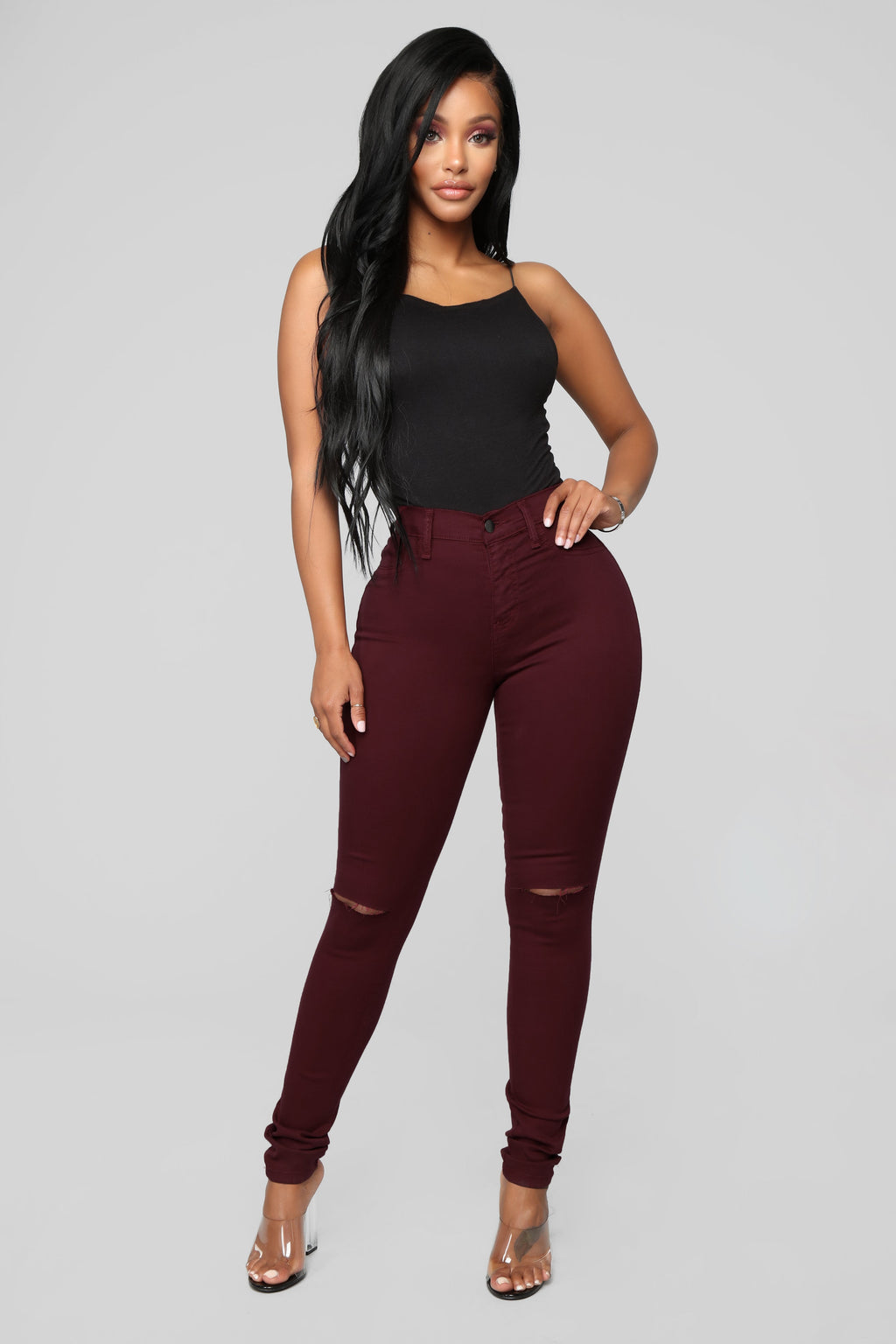 Canopy Jeans - Burgundy