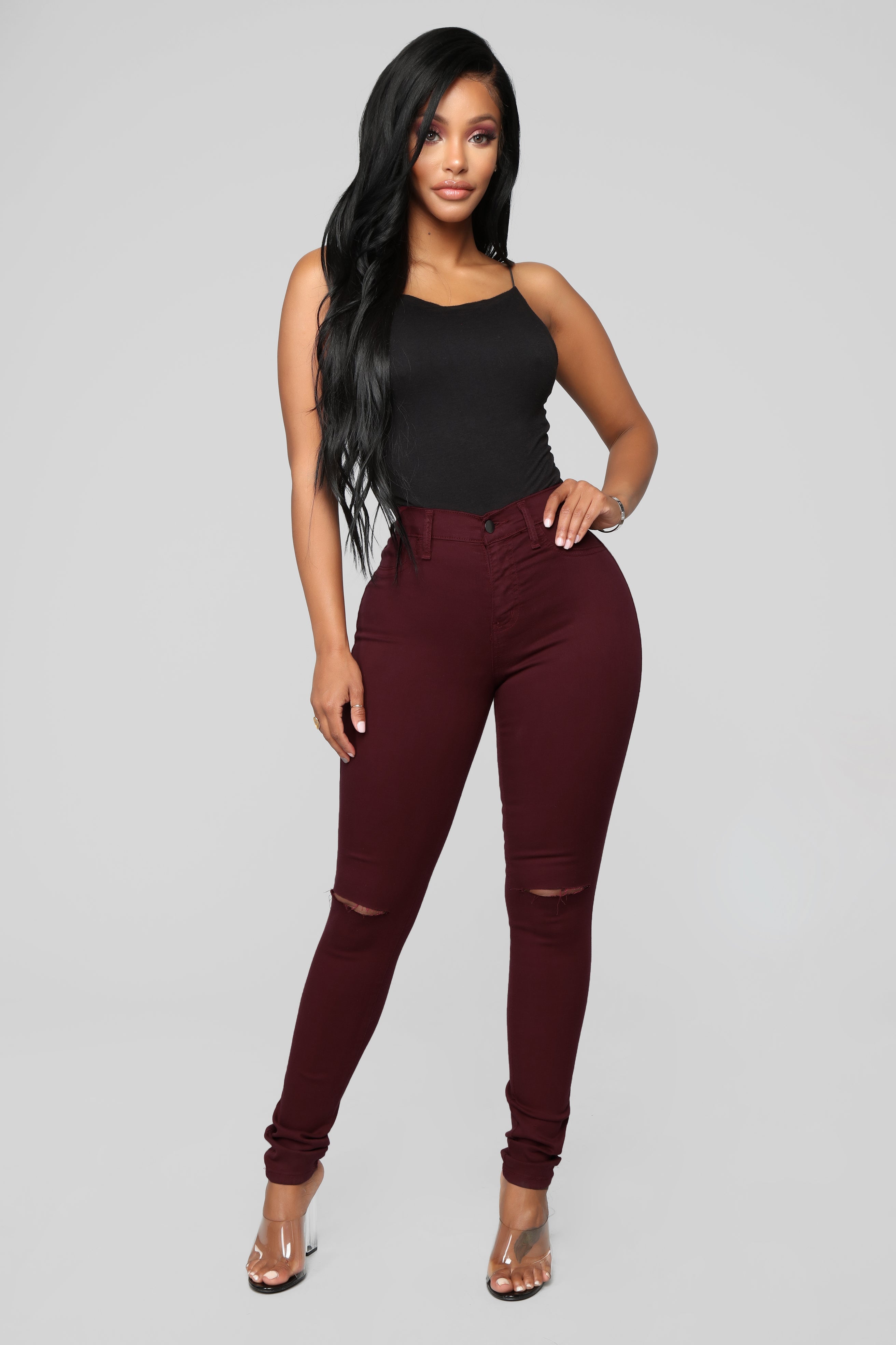 Canopy Jeans - Burgundy