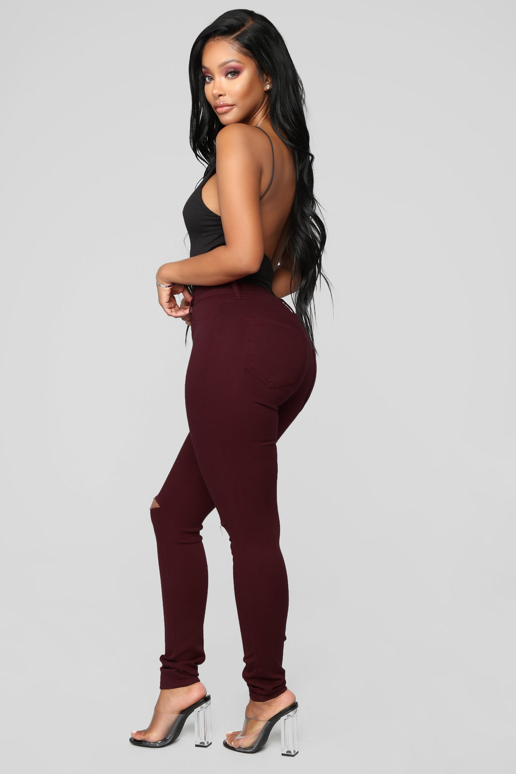 Canopy Jeans - Burgundy