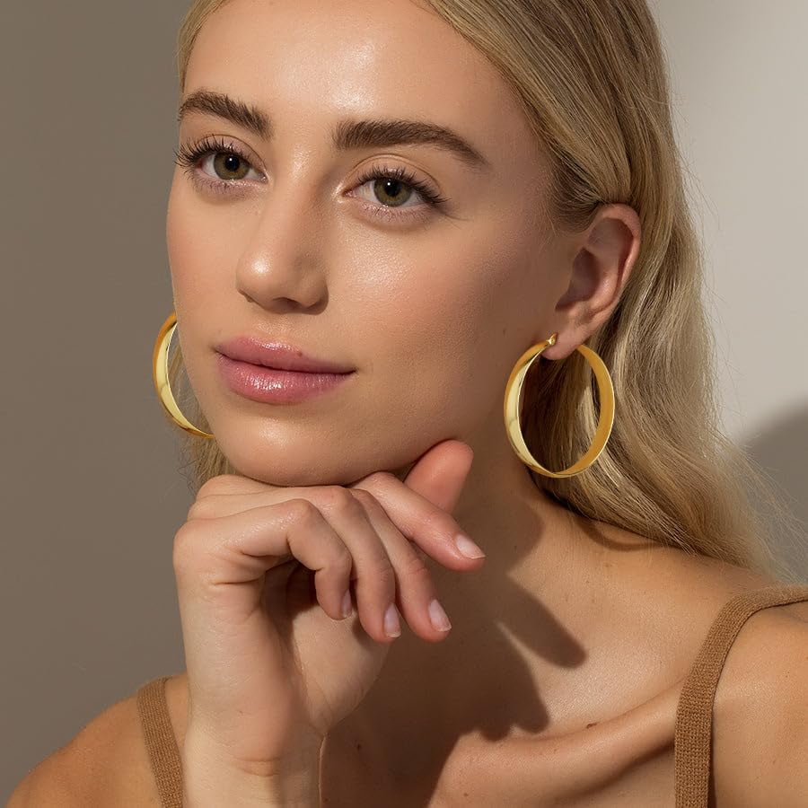 4 Pairs Hoop Earrings for Women CZ Small Huggie Cartilage Post Hypoallergenic Earrings Set for Multiple Piercing Valentines Day Jewelry Gifts Her Teen Mom Wife Lady Adults Ideas