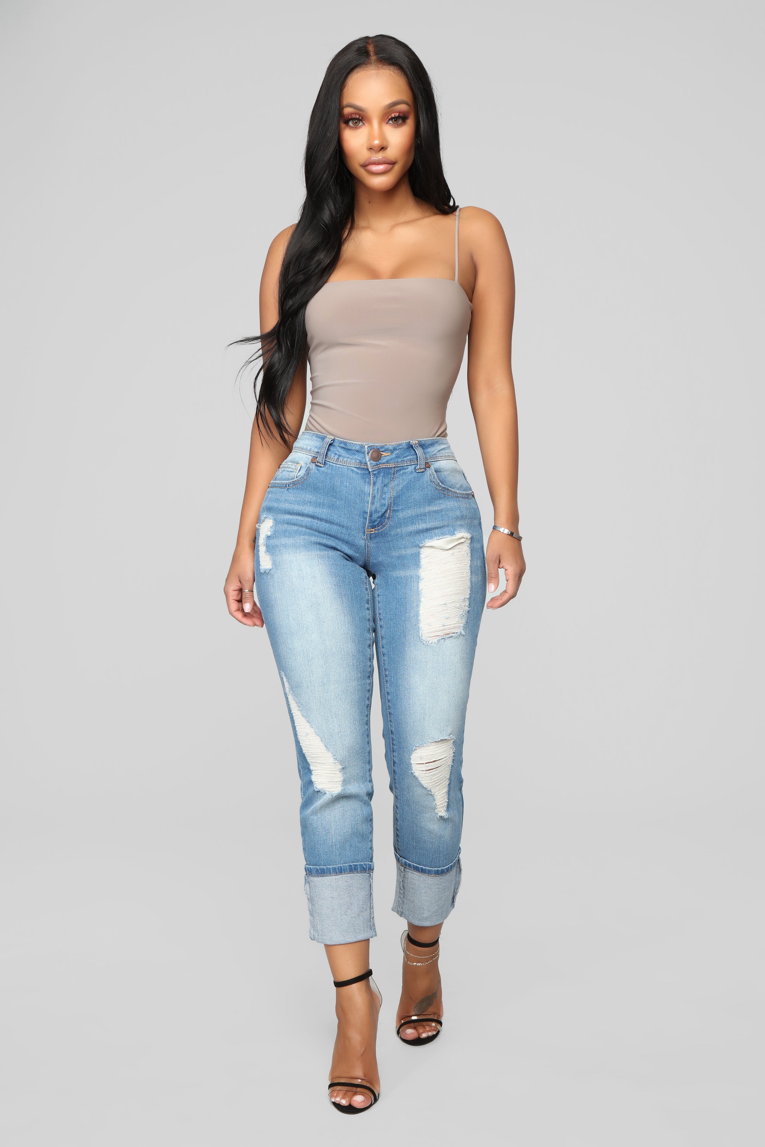 Eddie Boyfriend Jeans - Medium Wash
