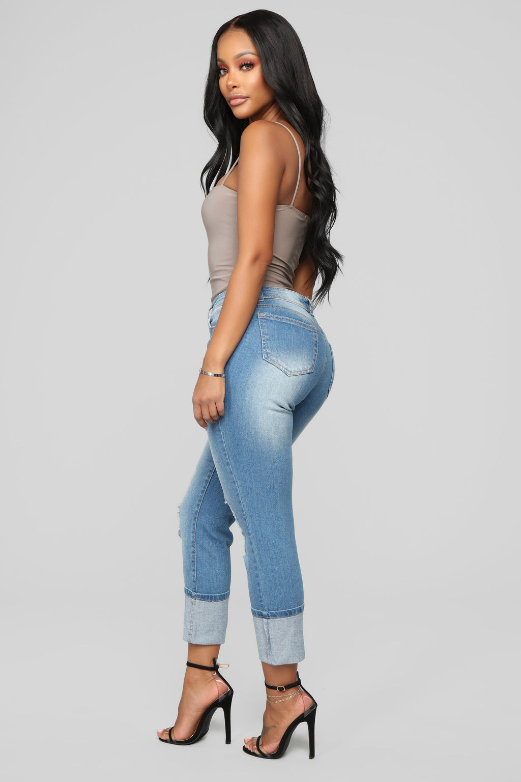 Eddie Boyfriend Jeans - Medium Wash