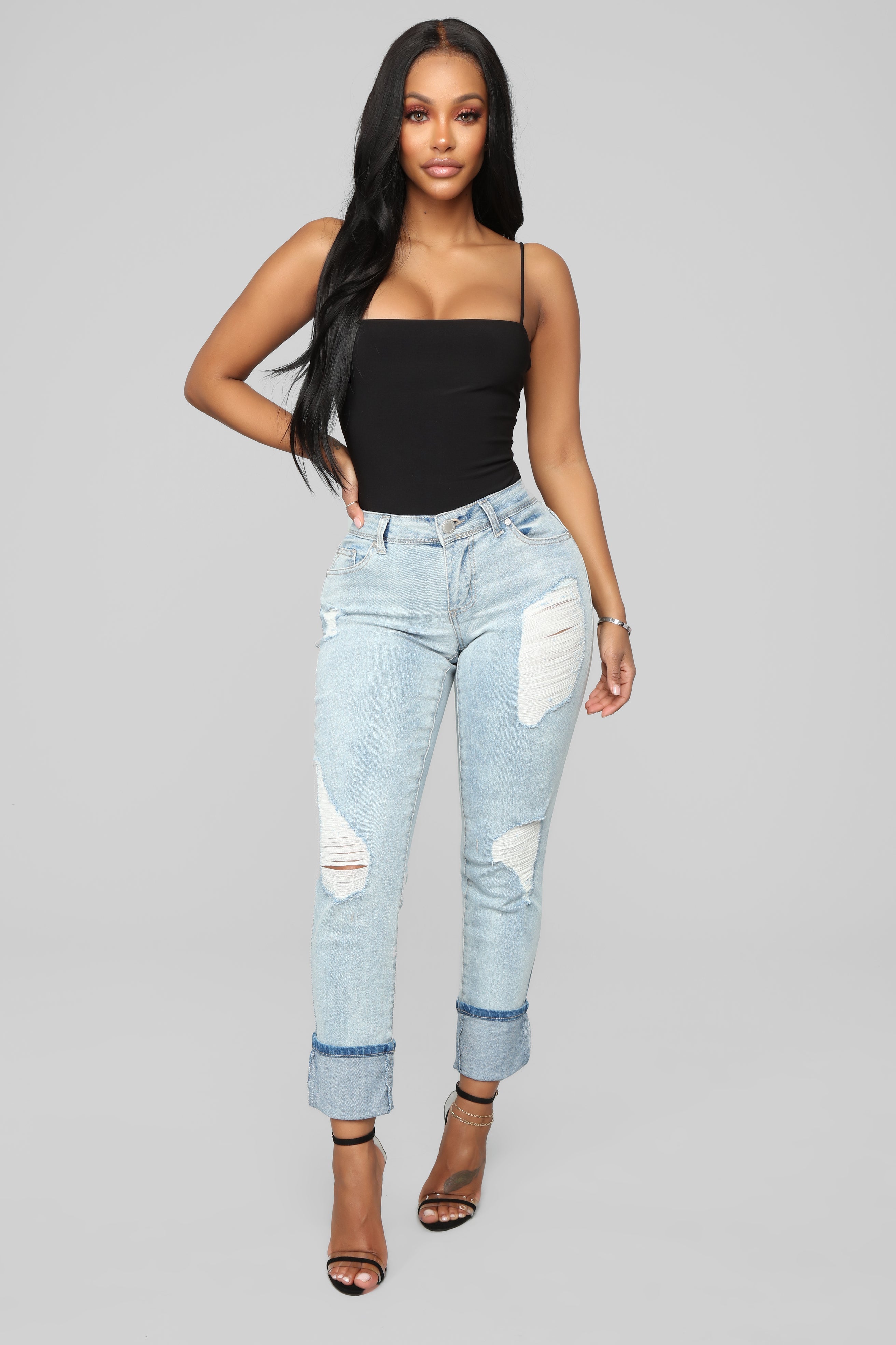 Eddie Boyfriend Jeans - Light Wash
