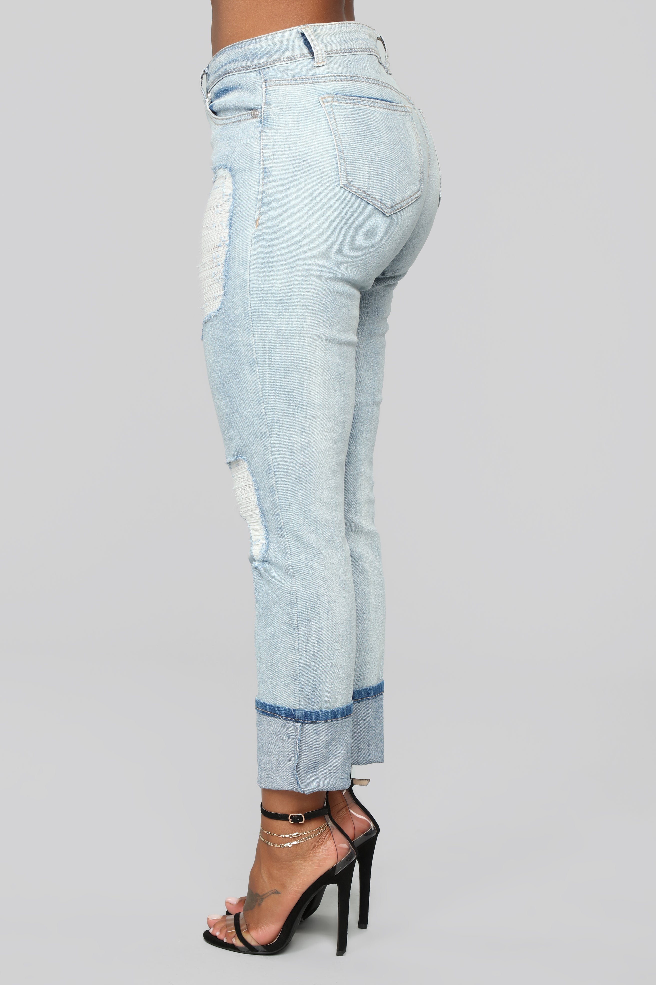 Eddie Boyfriend Jeans - Light Wash