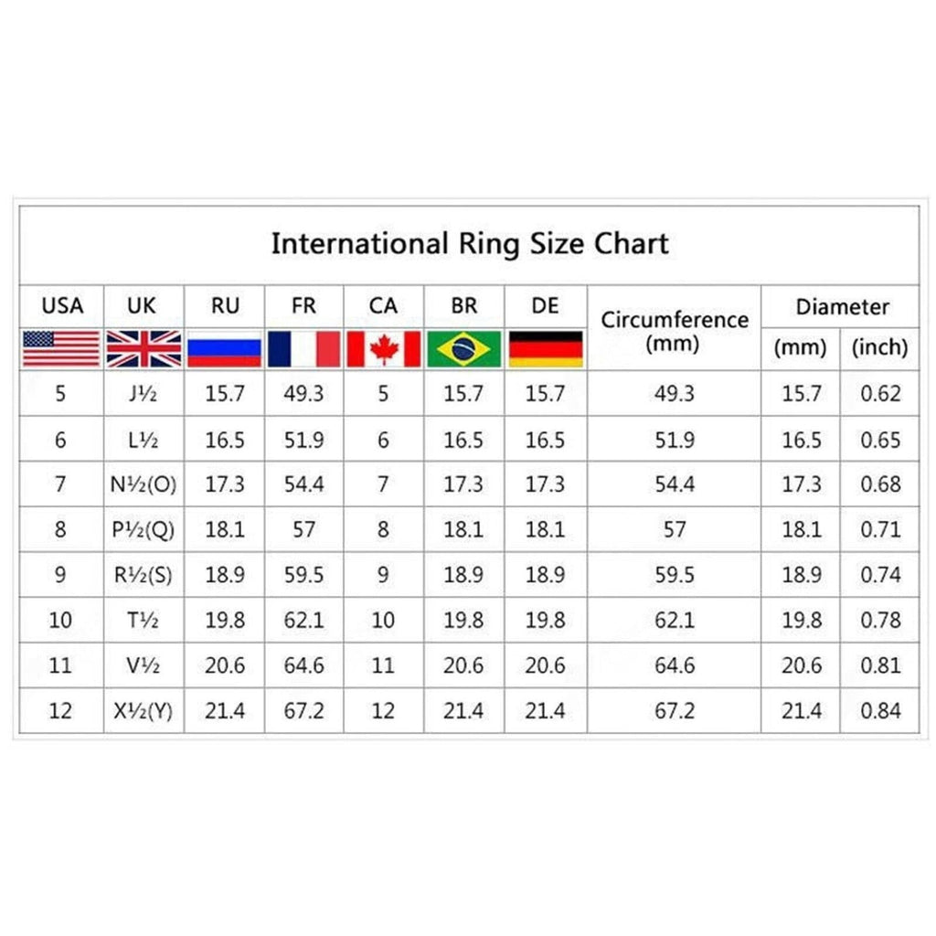 Women Ring Black Zircon Ring Ladies Jewelry Engaged Ring (Black,9)