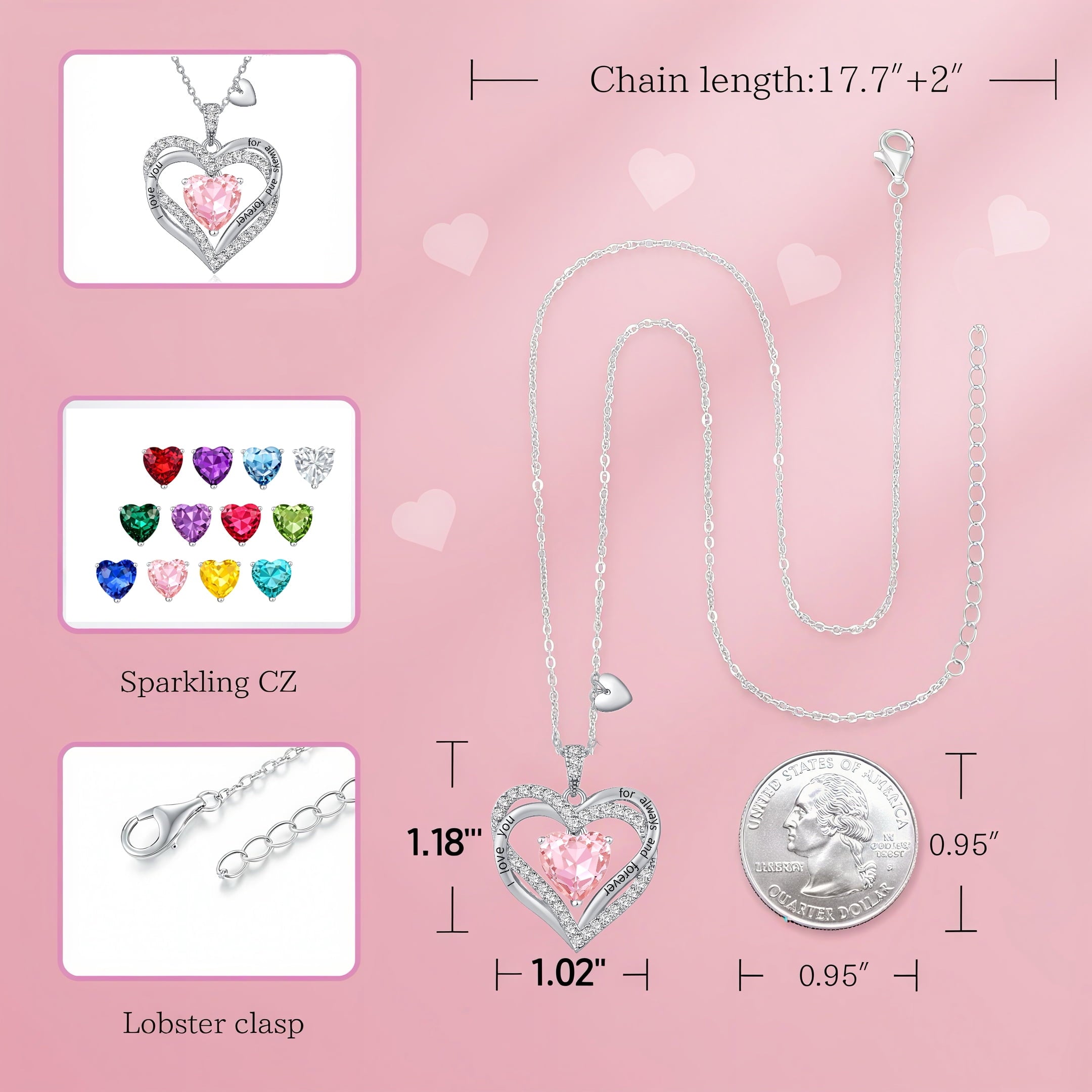 Pendant Necklaces for Women With Zirconia, Jewelry for Women Wife
