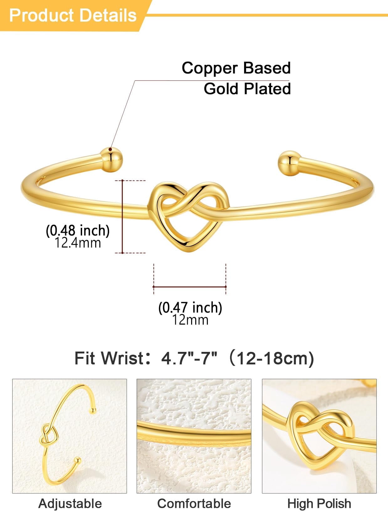Twisted Bracelet for Women Open Bracelet Jewelry Solid Cuff Bangle