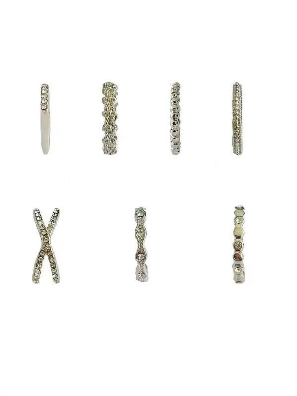 7 Pk Rings with Stones