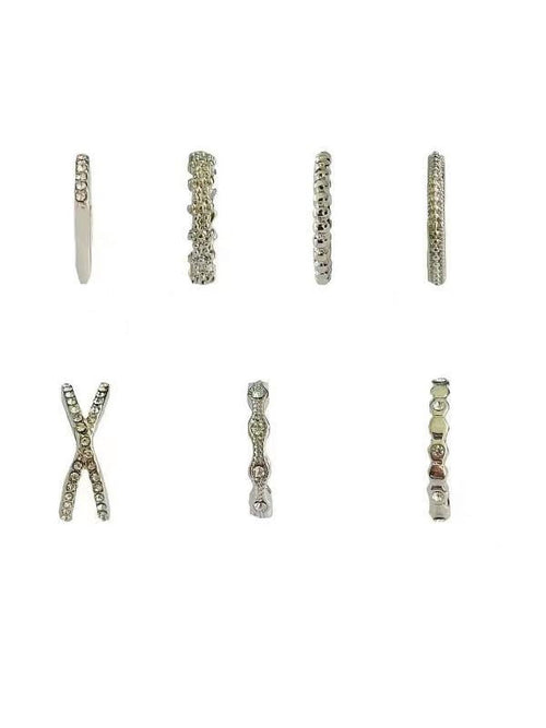 7 Pk Rings with Stones
