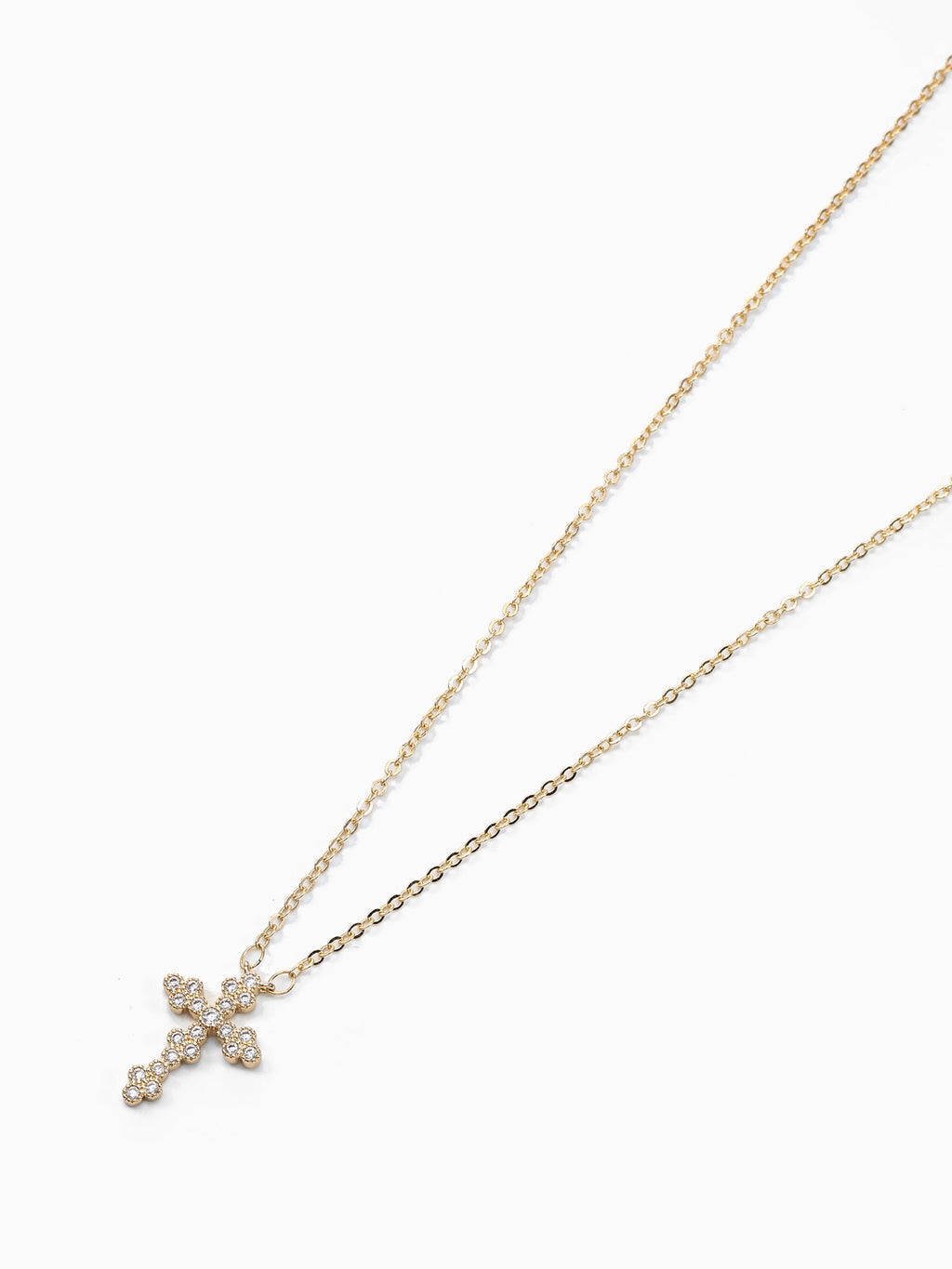 Tone Cross Necklace