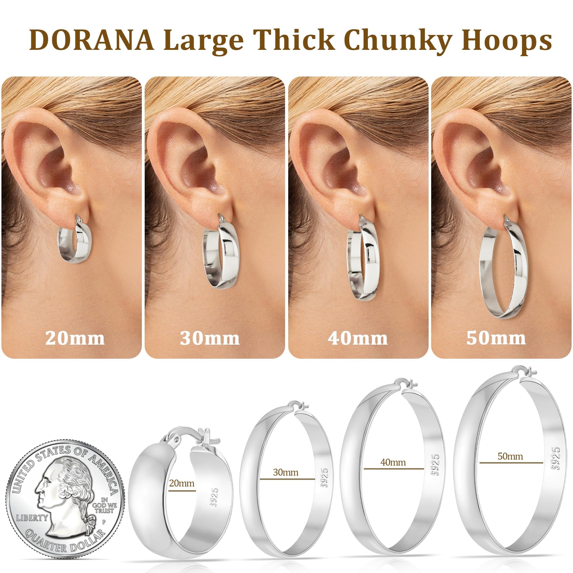 4 Pairs Hoop Earrings for Women CZ Small Huggie Cartilage Post Hypoallergenic Earrings Set for Multiple Piercing Valentines Day Jewelry Gifts Her Teen Mom Wife Lady Adults Ideas