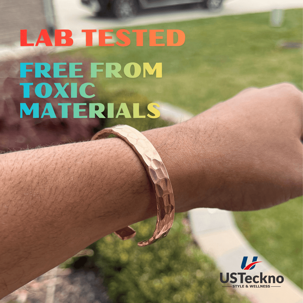 Hand Forged Unisex 100% Copper Bracelet. Made with Solid High Gauge Copper and Health benefits. Enhance your well-being in style!