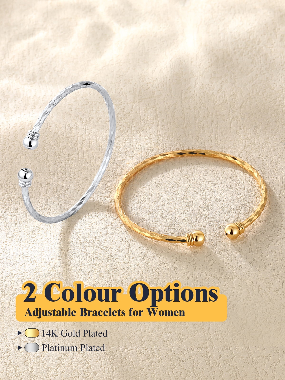Twisted Bracelet for Women Open Bracelet Jewelry Solid Cuff Bangle