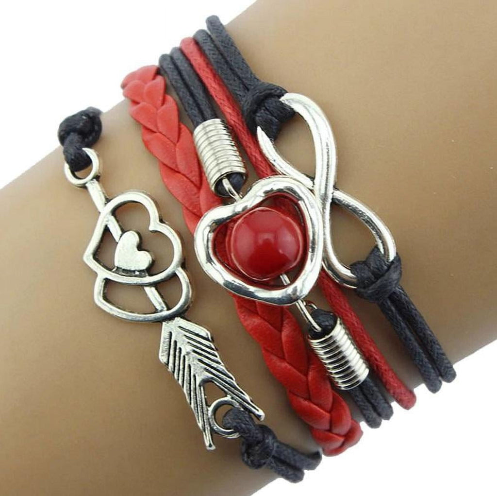 1. Friendship Leather Bracelet for Women &amp; Girls, Blue Adjustable Jewelry for Teen Girls