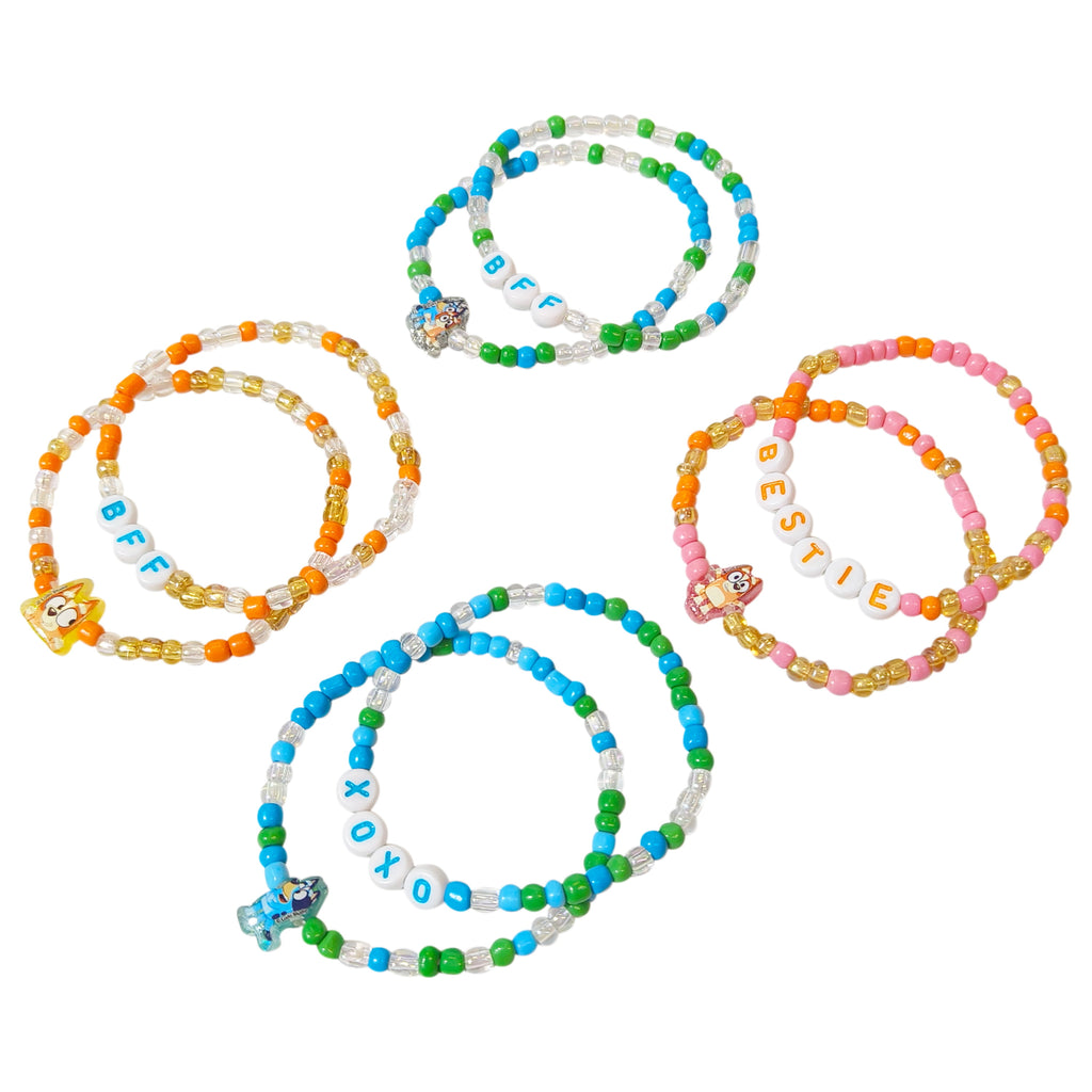 BFF Beaded Bracelets, 8 Different Designs in the Package