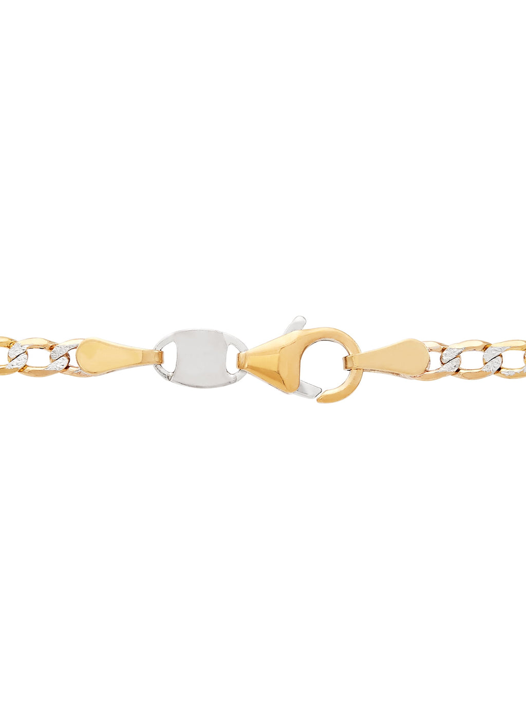 Fine Jewelry Sterling 1/20 10K Yellow 3.40MM Hollow Figaro Necklace, 20"