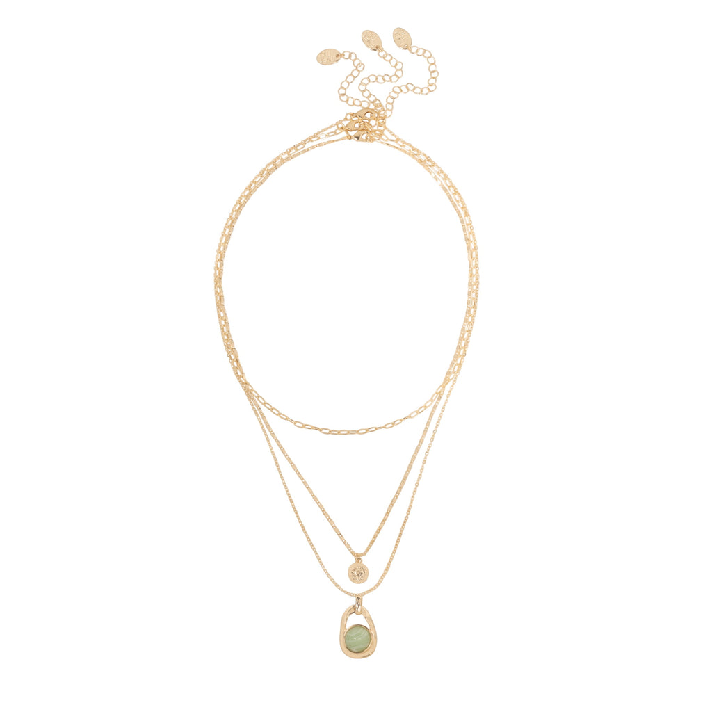 Women’s -Tone Multi-Layer Pendant Necklace