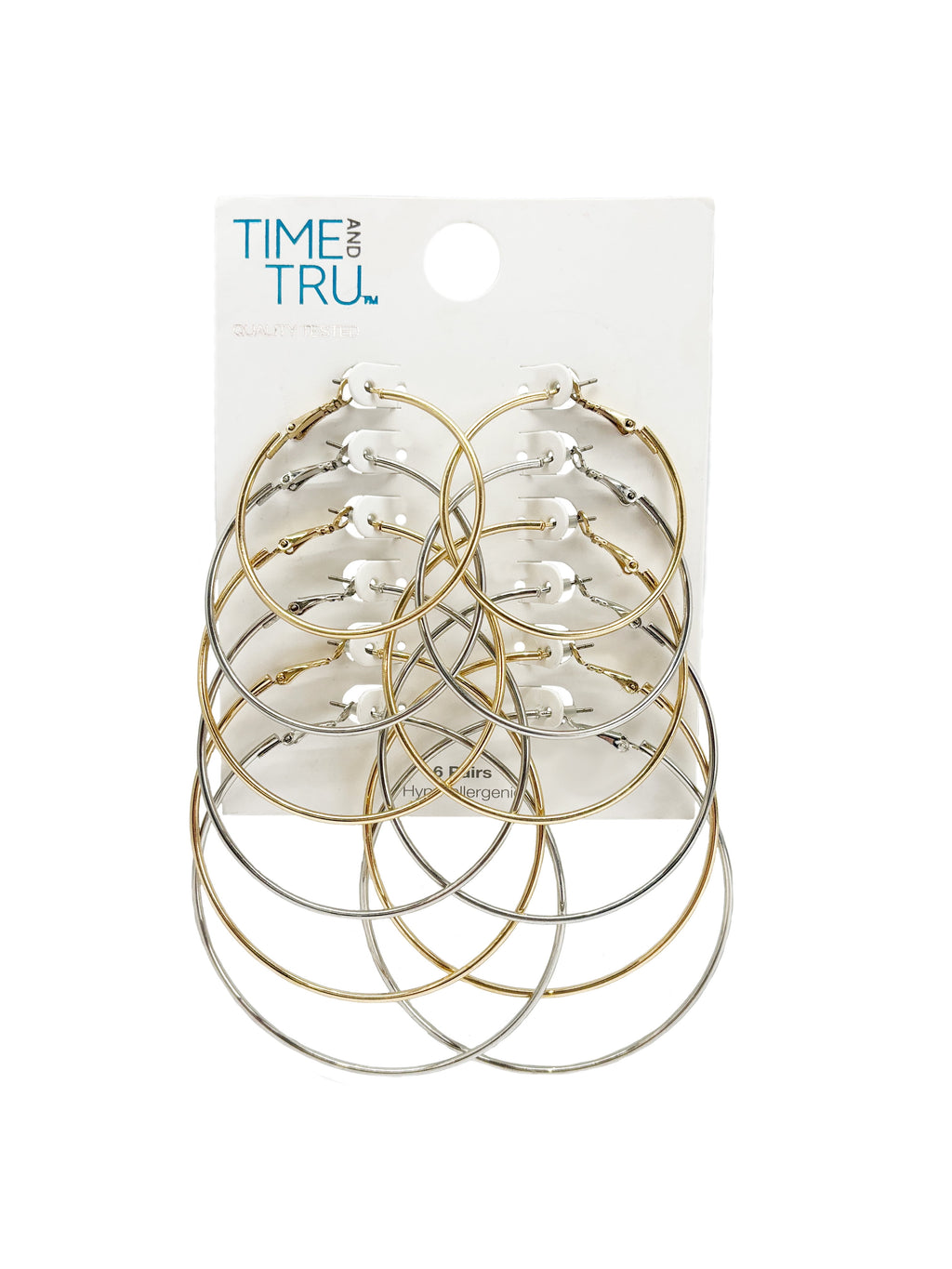 Essentials Multi Ear Hoop Earrings, 6 Pack