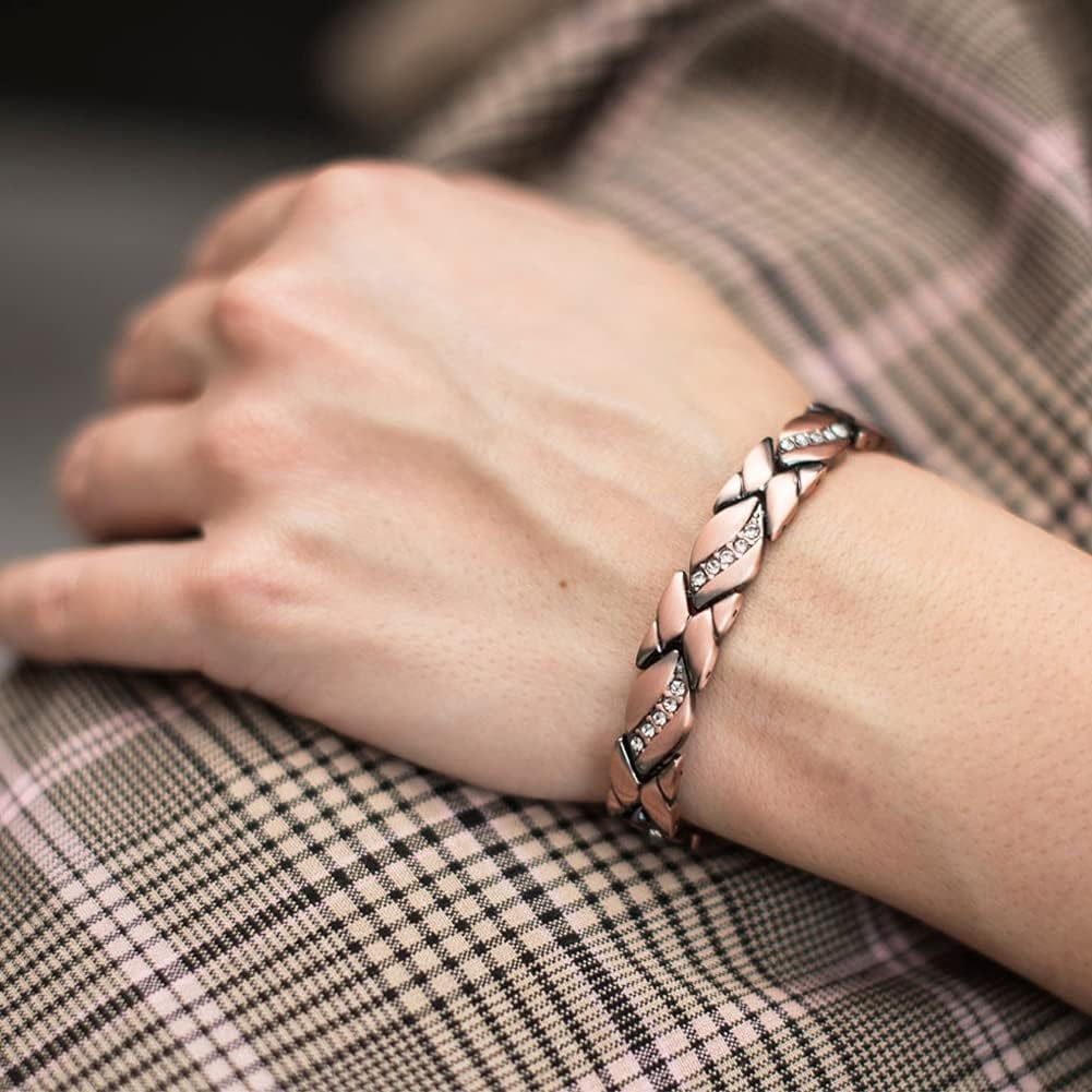 99.99% Solid Copper Magnetic Bracelets for Women