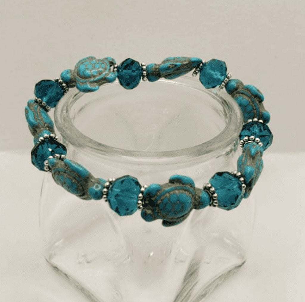 Turquoise Hawaiian Sea Turtle Bracelet