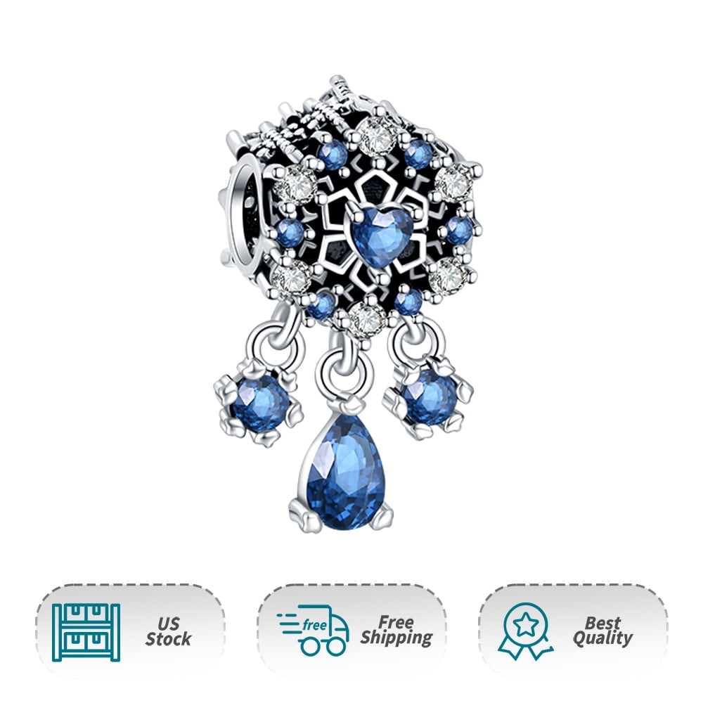 925 Sterling Charm for Bracelets Four Leaf Clover Lucky OpenWork Bead Charm Women Bracelet Charm