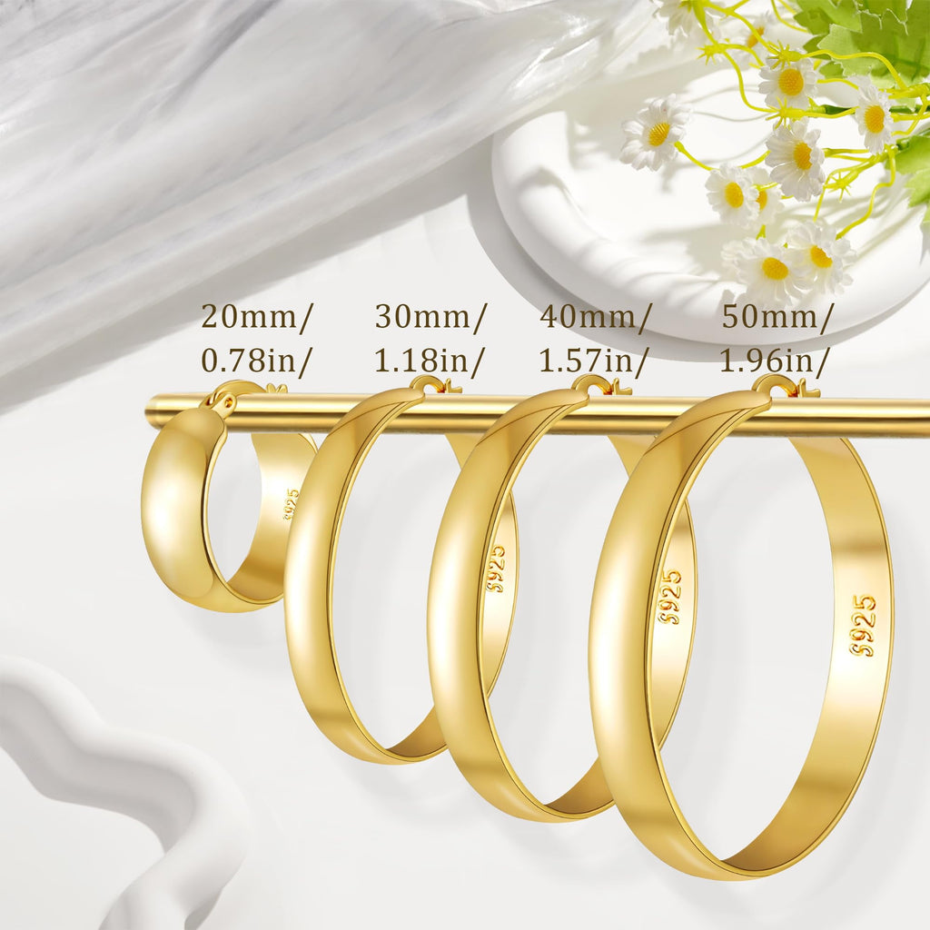4 Pairs Hoop Earrings for Women CZ Small Huggie Cartilage Post Hypoallergenic Earrings Set for Multiple Piercing Valentines Day Jewelry Gifts Her Teen Mom Wife Lady Adults Ideas