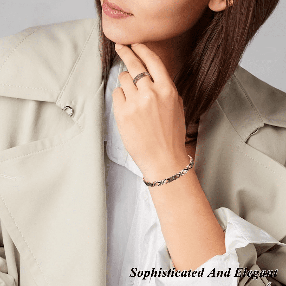 99.99% Solid Copper Magnetic Bracelets for Women