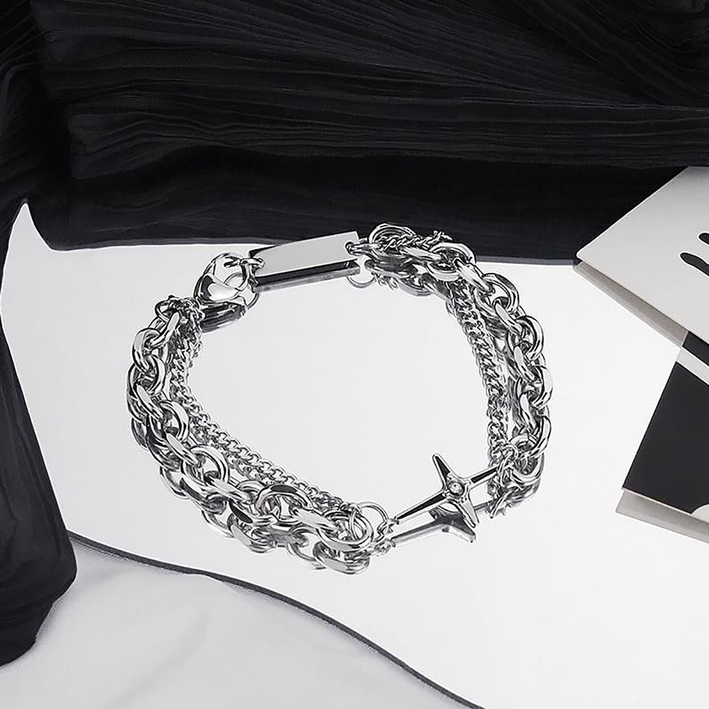 Women's 925 Sterling Bracelet Bangle Chain Banquet Jewelry