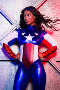 Star Spangled Hero 2 Piece Costume Set - Blue
