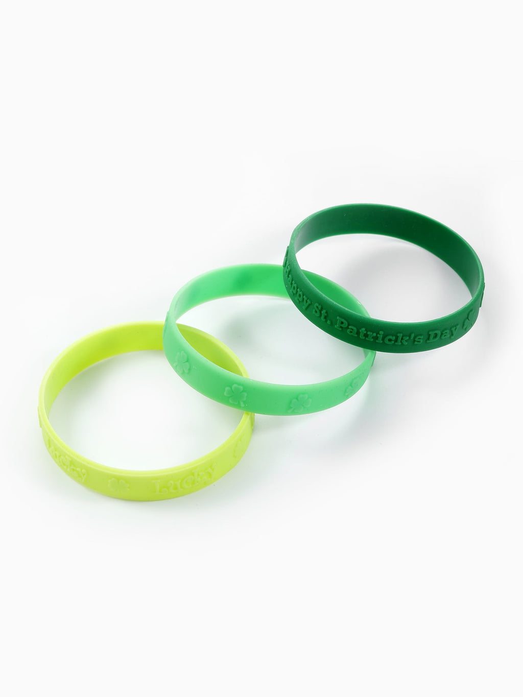 St. Patrick's Day Bead Stretch Bracelets, 3 Piece
