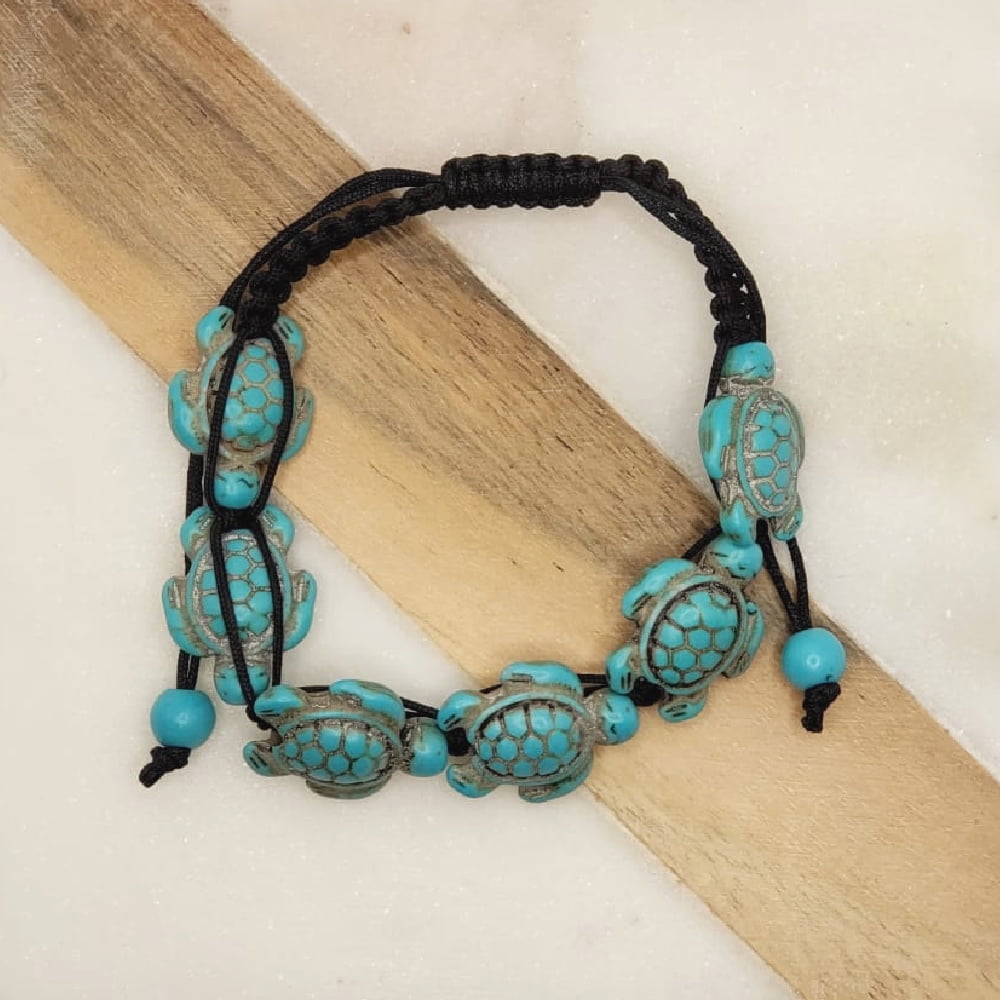 Turquoise Hawaiian Sea Turtle Bracelet