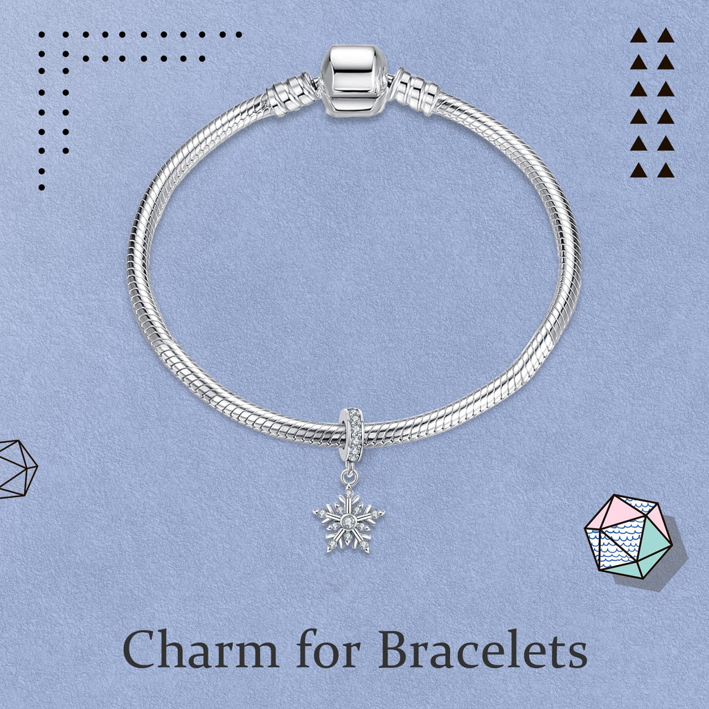 925 Sterling Charm for Bracelets Four Leaf Clover Lucky OpenWork Bead Charm Women Bracelet Charm