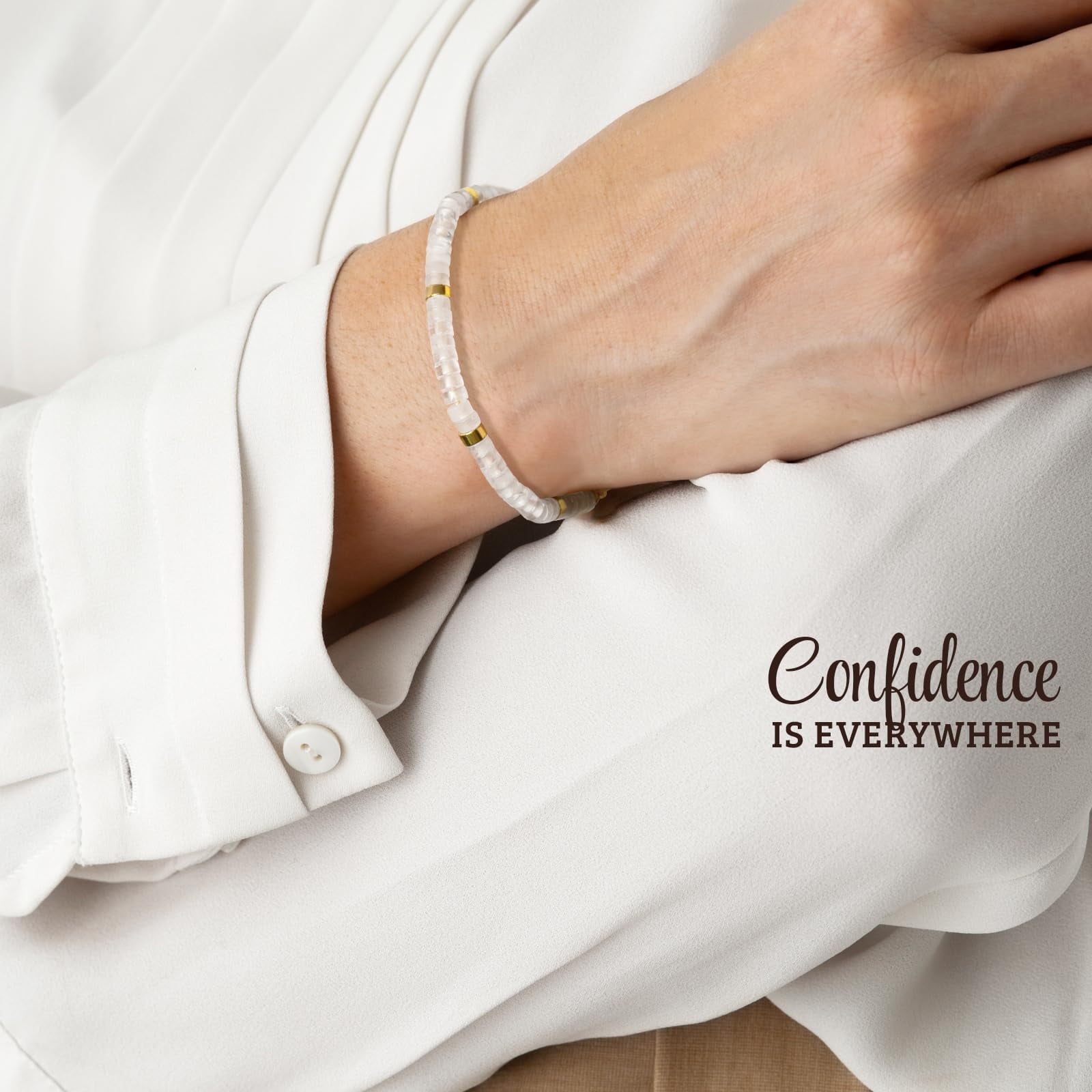 Inspirational Gifts Bracelets for Women - Healing Stone Bracelets - Cheer Up Appreciation for Teachers Women Friends Sister Bestie Coworkers Employees