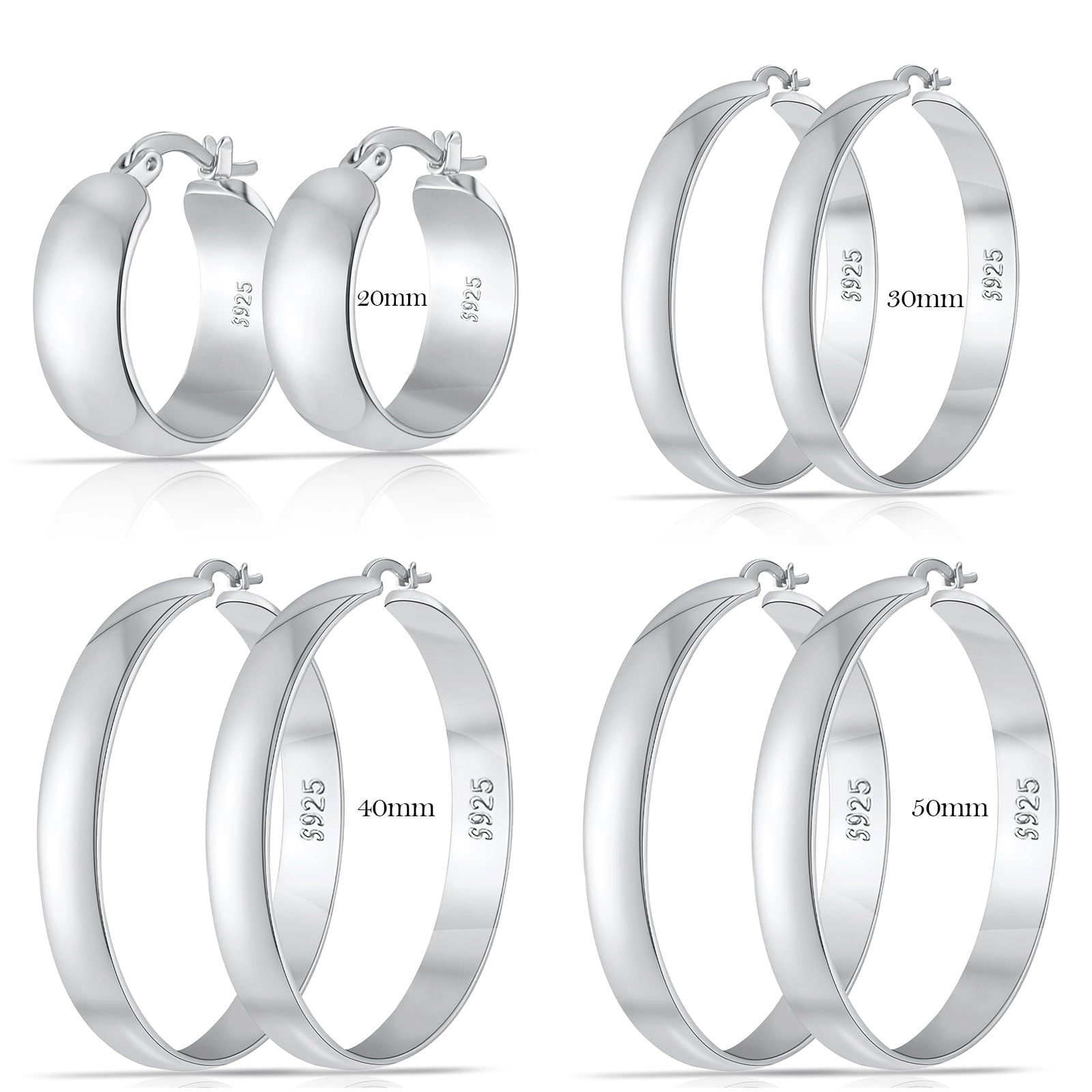 4 Pairs Hoop Earrings for Women CZ Small Huggie Cartilage Post Hypoallergenic Earrings Set for Multiple Piercing Valentines Day Jewelry Gifts Her Teen Mom Wife Lady Adults Ideas