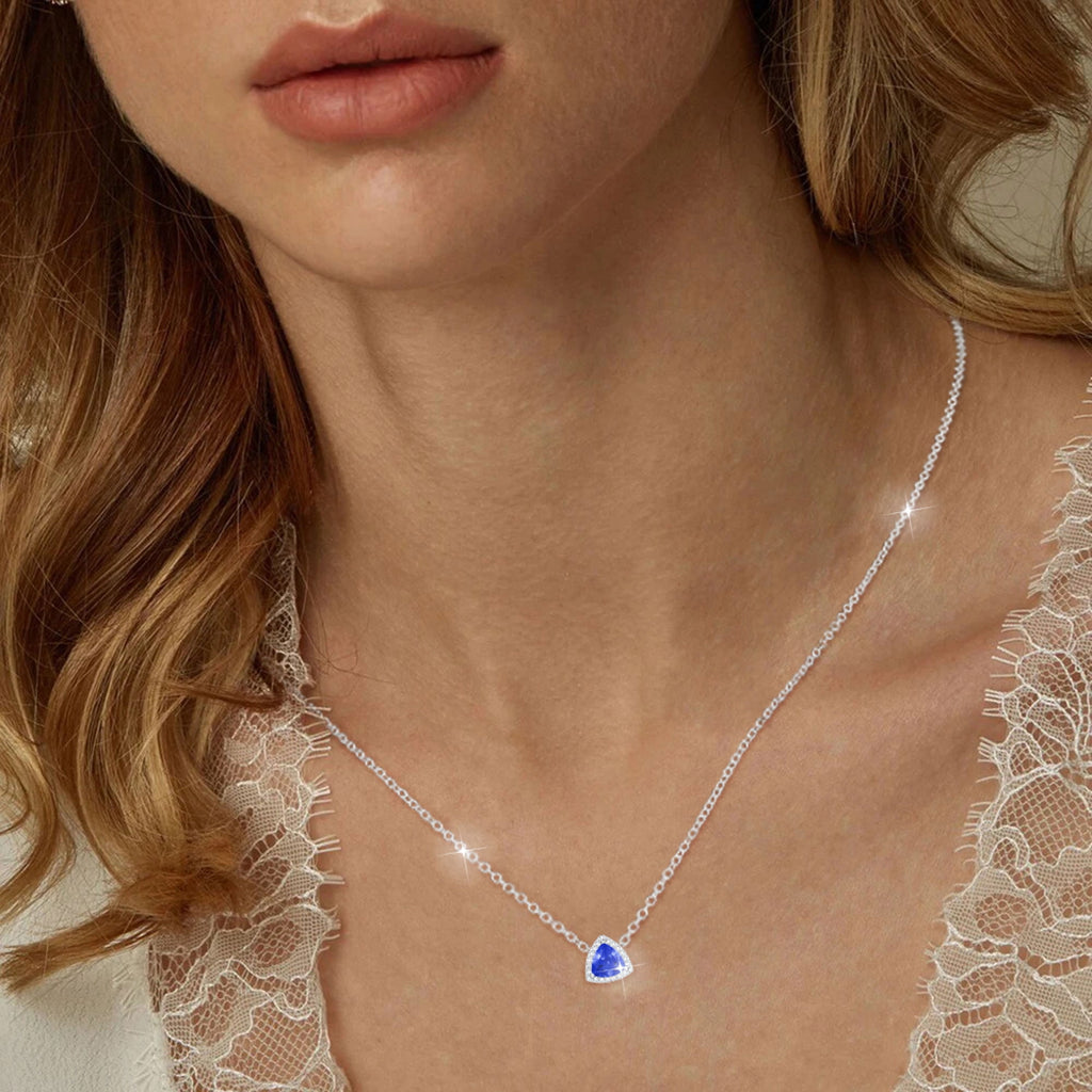 S925 Sterling Plated Heart Necklaces for Women Girls CZ April Pendant with Crystal Easter Basket Stuffers Jewelry Gifts Teen Her Adults Lady Girlfriend Kids