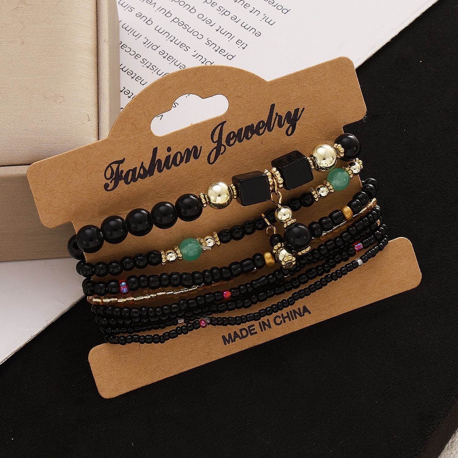 8 PCS Bohemian Women's Bracelet, Beaded Bracelet, Women's and Girls