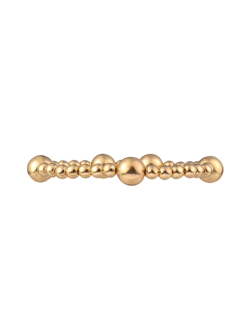 Adult Female -Tone Pearlized Resin Clover Shape 3pc Chain Bracelet Set