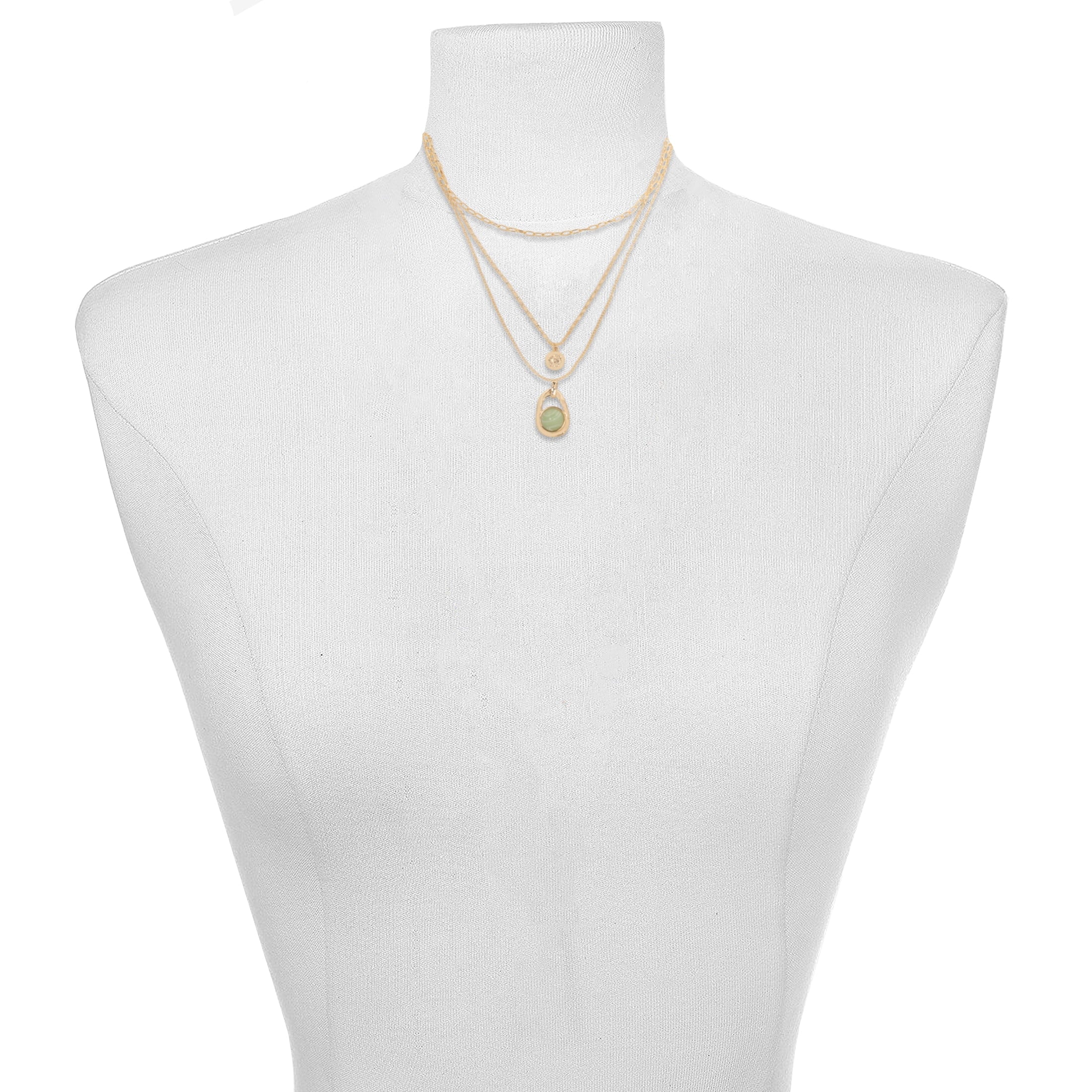 Women’s -Tone Multi-Layer Pendant Necklace